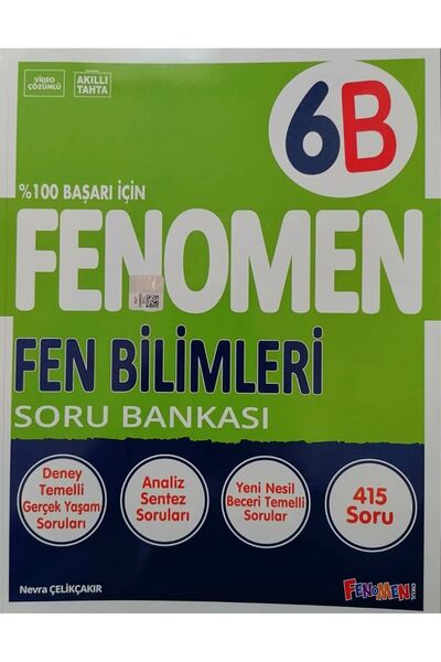 Fenomen Yayıncılık Fenomen 6.sınıf Fen Bilimleri - B - Soru Bankası - 9786057...