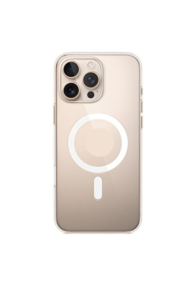 PSGT İphone 16 Pro Uyumlu Kılıf Magsafe Wireless Kablosuz Şarj Destekli Sert ...