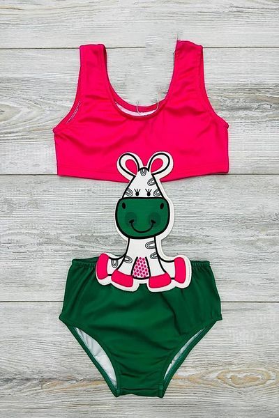 My Kids Wear Cartoon Mascot Girl Swimsuit