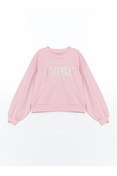 LC Waikiki Sweatshirt pentru fete Sparkly Choices Zero Roba Yaka de la Shinin...