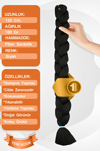 KONAK PERUK Impletitură africană pentru negri - Păr sintetic negru Rasta și B...