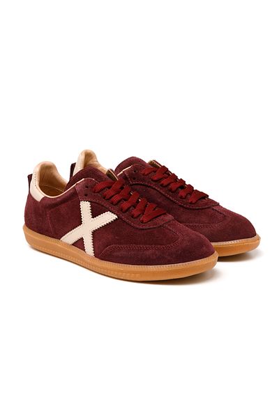 John May Pantofi de damă / fete (zilnic) RC-25Y-088-M-VADE John May Burgundy piele intoarsa-bej
