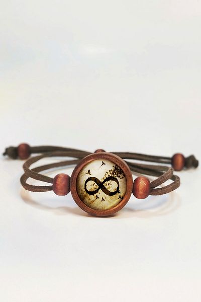Tahtakolik Infinity Symbol Wooden Bracelet Single Size N11.55813