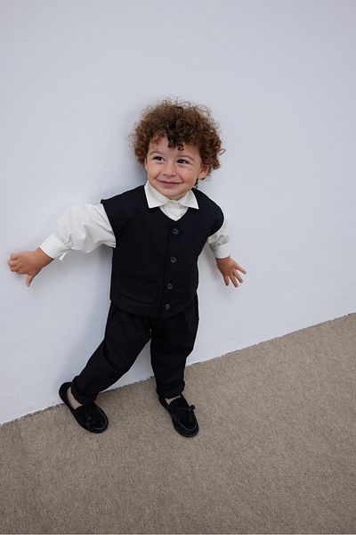 Fahhar Kids Set vesta copii neagra