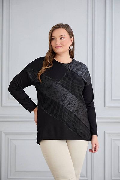wearon tekstil Women's Large Size Cycling Collar Stylish Detail Bluz
