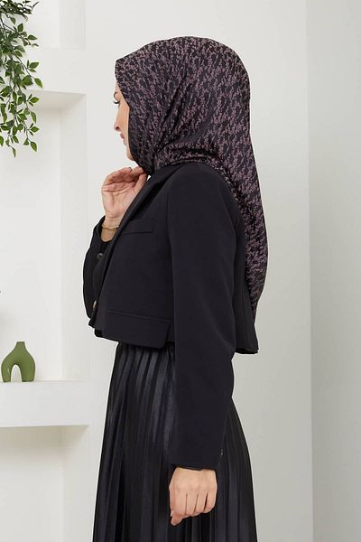 Golden Rose القطن الجاكار الأزهار وشاح