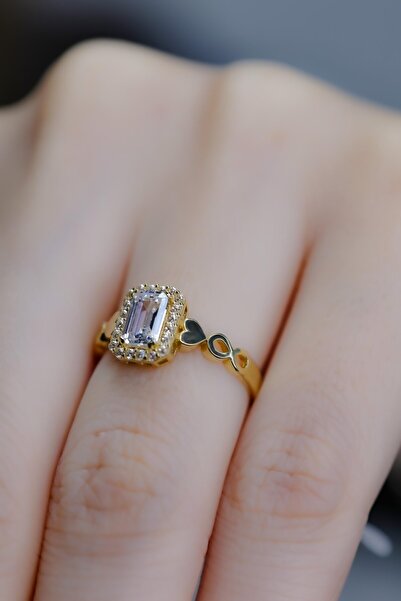 Fay Yamaner Özel Tasarım Altın Sonsuzluk Baget Yüzük