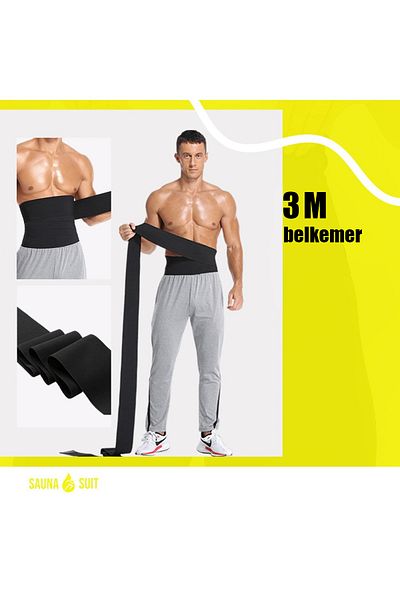SAUNA SUIT Corset înfășurat în talie 3 M - Corset înfășurat de clepsidră