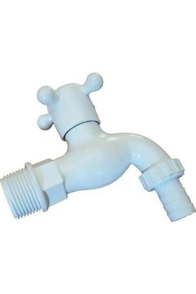 Metler Musluk plastik musluk Beyaz renk bidon musluğu bahçe musluğu 1 Adet