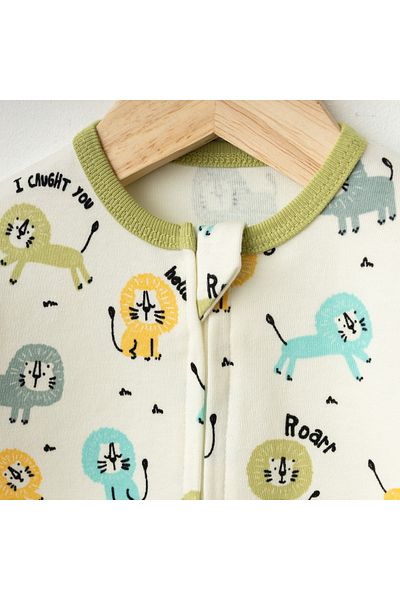 For My Baby Lion Ribbed Jumpsuit