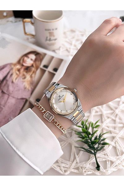 Daniel Klein Women's Watch and Bracelet with 30 Mt Water Resistant Steel Band - Bfg.10041.X3