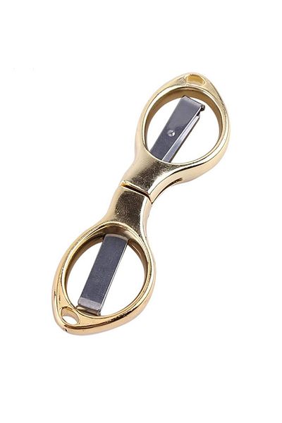 OZN AKSESUAR Gold Color Folding Metal Scissors