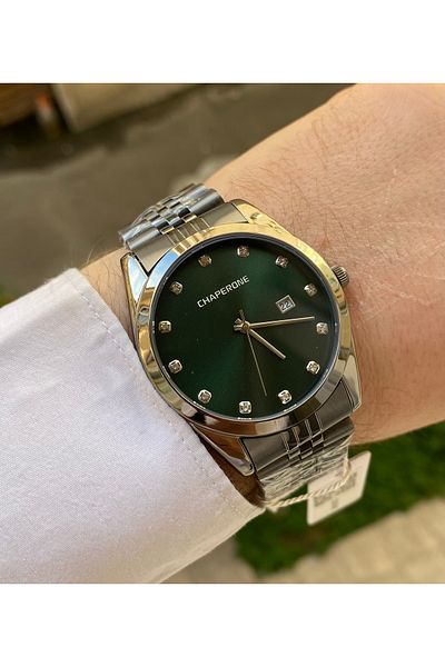 Reward Chaperone Smoked Color Steel with Calendar Waterproof Mens Wrist Watch Valentine's Day Gift