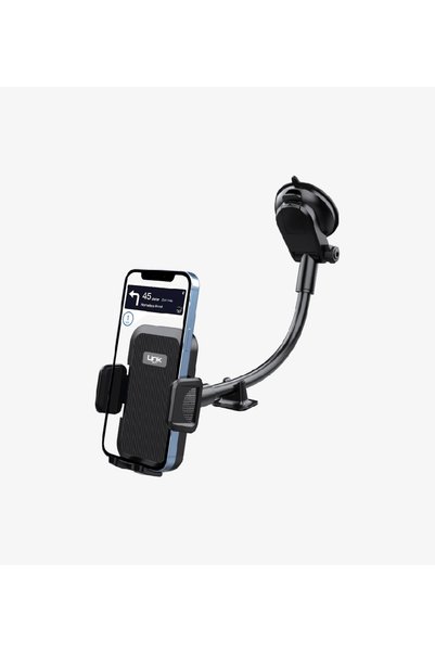 Linktech Araç Telefon Tutacağı - Cama Vantuz Montajlı Ayarlanabilir Dönebilen...