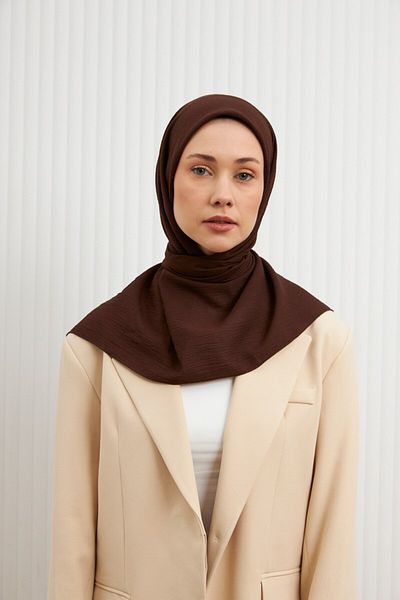 MİRSOY SCARF Φουλάρι Mir Jazz-Πικρό Καφέ