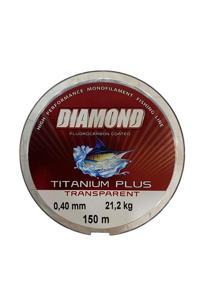BAUER Diamond Titanium Plus 0.40 mm 150 Mt Fishing Line - Color: Gray 21.2 kg
