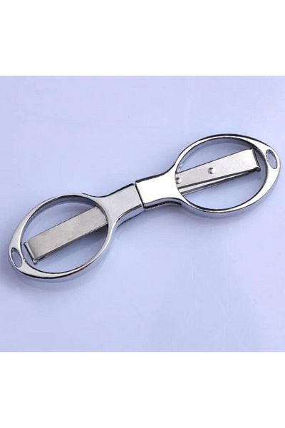 OZN AKSESUAR Silver Color Folding Metal Scissors