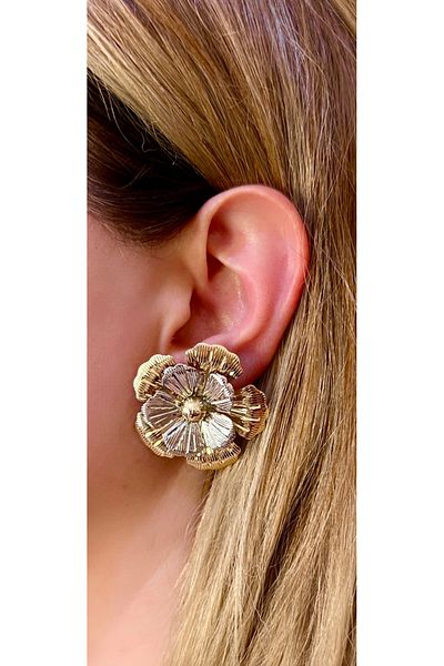 Store Large Flower Earrings