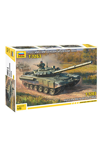 Zvezda 1/72 Russian T-72 B3 Plastik Tank Maket Kiti, Demonte Hobi Seti