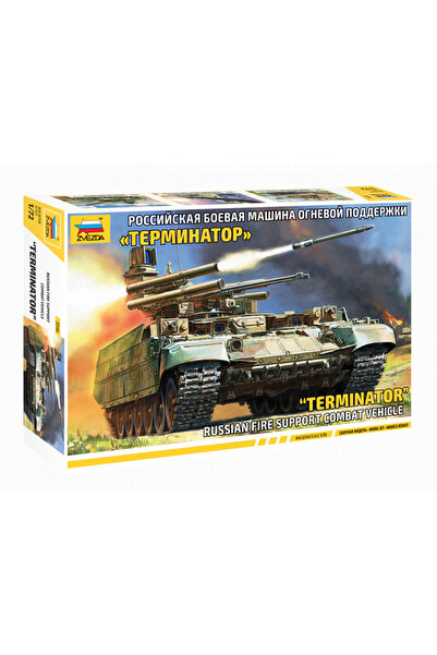 Zvezda 1/72 Russian BMPT Terminator Plastik Tank Maket Kiti, Demonte Hobi Seti