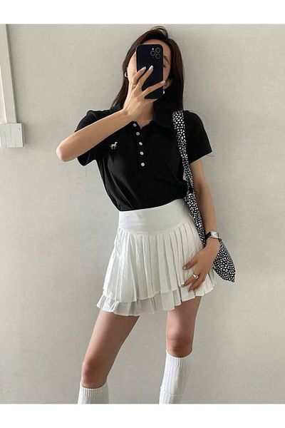 Touz Moda Μπλουζάκι με κοντό μανίκι με μονόκερο με λαιμόκοψη