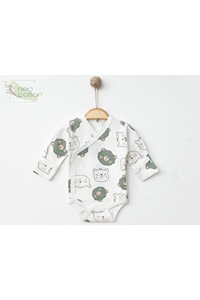 neocotton قفازات قطنية بأكمام طويلة ومزدوجة الصدر (مع دمية دب التفاح الفراولة)