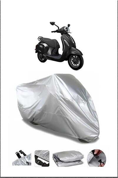 Breen Bajaj Chetak Gray Waterproof Quality Motorcycle Cover