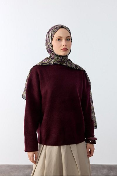 MİRSOY SCARF Σαλ με Πράσινο Μοτίβο Στρατιώτη - Μοτίβο Mina