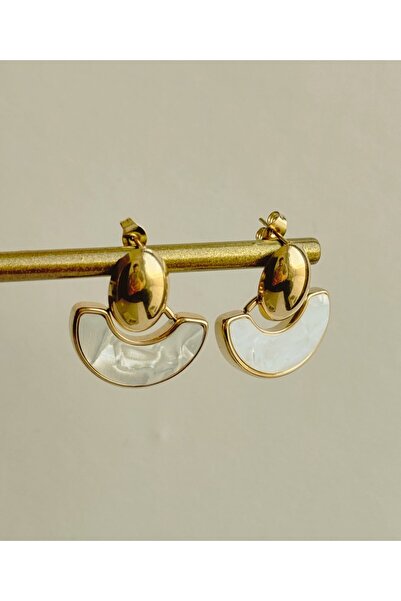 Gursahtakıtasarım Çelik Celine Detaylı Küpe Kararmaz Paslanmaz