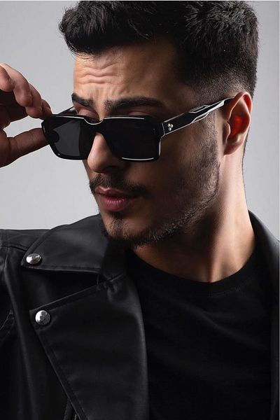 ModaLucci Sumara Unisex Black Sunglasses