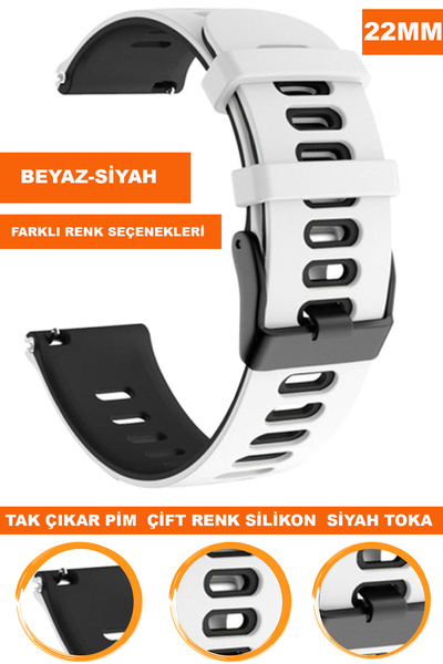 COBRA لساعة Xiaomi Mi Watch S1-S2 - سوار ساعة سيليكون 22 مم، حزام A5622MM، حا...