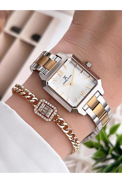 Daniel Klein Women's Watch and Bracelet with 30 Mt Water Resistant Steel Band - Bfg.10790.X5