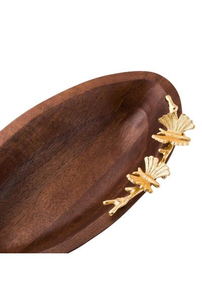 Dania Oval wooden serving plate, size 14 x 29 cm