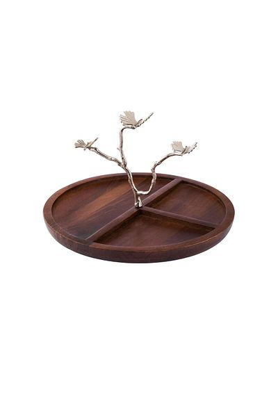 Dania Wooden circular serving plate, size 30 cm
