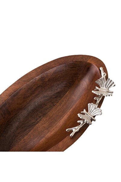 Dania Oval wooden serving plate, size 14 x 29 cm