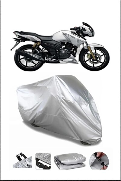 Breen Tvs Apachertr180 Gray Waterproof Quality Motorcycle Cover
