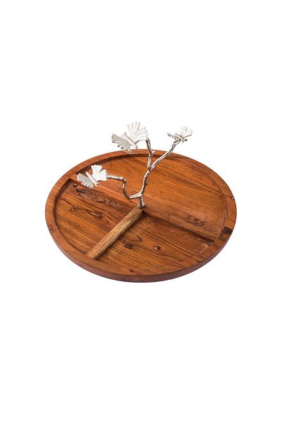 Dania Wooden circular serving plate, size 30 cm