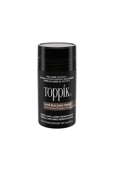 Toppik ألياف بناء الشعر، إخفاء فوري للشعر، ألياف شعر للرجال والنساء، بني متوسط، 12 جم