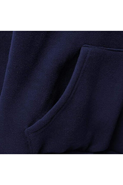 DEEPSENCE Ανδρικό χειμερινό φούτερ με κουκούλα Navy Blue