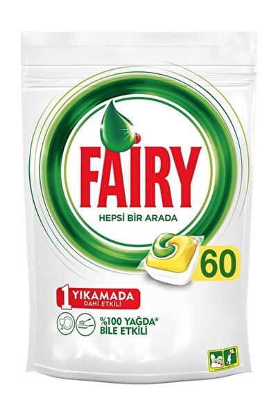 Fairy Hepsi Bir Arada 60 Yıkama Bulaşık Makinesi Deterjanı Tableti x4 Adet