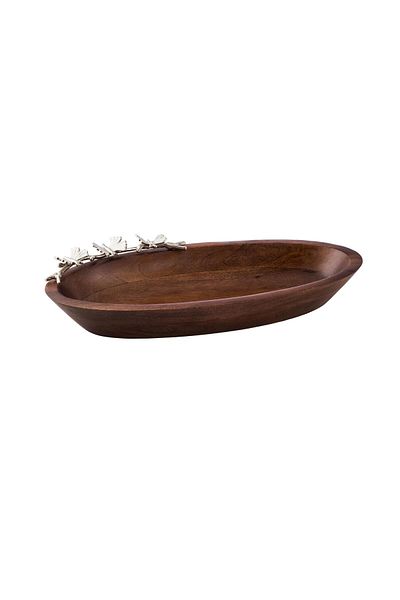 Dania Oval wooden serving plate, size 18 × 38 cm