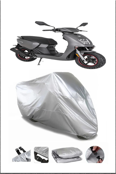 Breen Mondial 50Tab Gray Waterproof Quality Motorcycle Cover