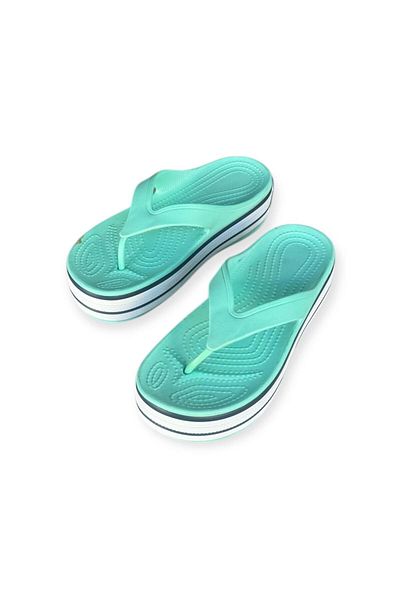 Esem Women's Mint High Sole Lightweight Beach Pool Casual Flip Flops