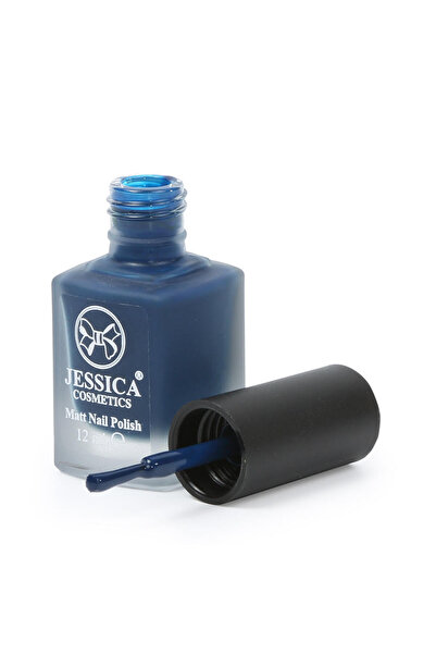 Jessica طلاء أظافر مطفي طويل الأمد من جيسيكا 42 ازرق 12ملJessicaBlueNail Polish