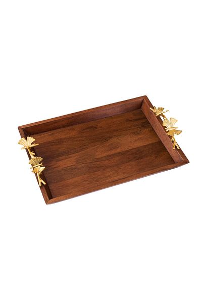 Dania Rectangular wooden tray, size 27 x 38 cm