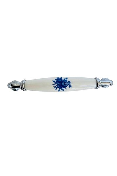 Porcellana Perla (9,6cm)-Porcelain Cover Cabinet Drawer Kitchen Bathroom Furniture Handle Handle Kulb Kulb-Yakut96Mm-Stk3348