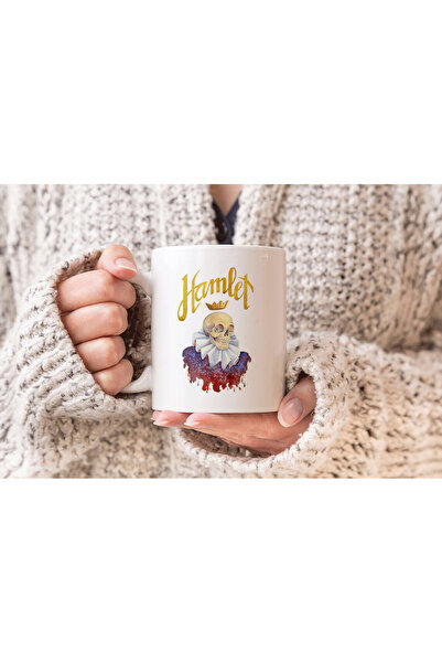 MODA كوب بورسلين هدية مطبوع عليه هاملت من ويليام شكسبير