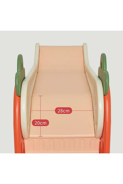 Babylove CARROT SLIDE S+BOTTOM BOARD+BALL RING 133X49X65CM ORANGE 28-XLB-11O
