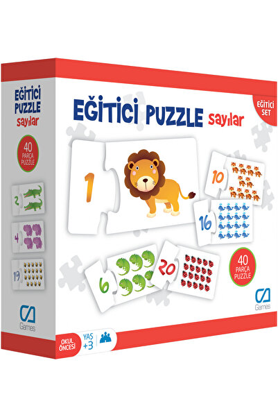 CA Games C&A Games Educational Puzzle Numbers 36 Pieces