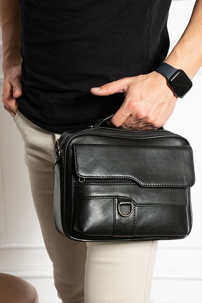 NahitaTyana Genuine Leather Men's Handbag, Shoulder Bag, Crossbody Bag, Briefcase